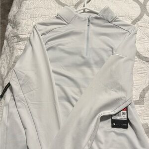 Nike white Quarter-Zip Pullover
